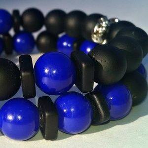 Night Owl Gemstone Bracelet (Unisex)